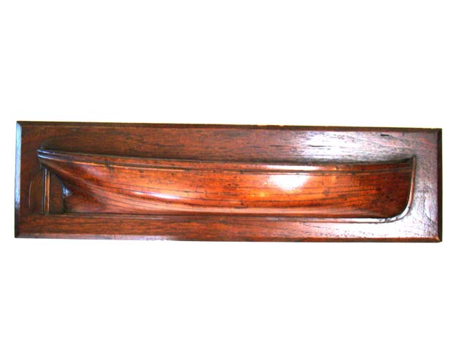 A Beautiful Civil War era Mahogany Half Hull Model circa 1865 — image 2